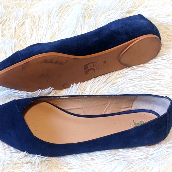 Joes Jeans Blue Suede Point Ballet Flats Size 6 - Picture 3 of 5